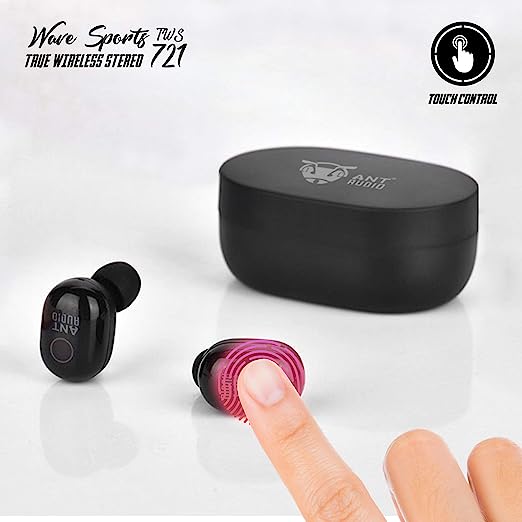 ANT AUDIO Wave Sports 721 Truly Wireless Bluetooth in Ear Earphone with Mic (Black) ANT AUDIO Wave Sports 721 Truly Wireless Bluetooth in Ear Earphone with Mic (Black)
